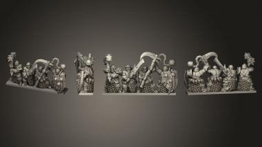 Military figurines onmioji warriors of disease w 3 3d model
