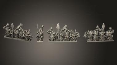 Military figurines onmioji warriors of disease w 4 3d model