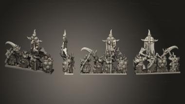 Military figurines onmioji warriors of disease w 5 3d model