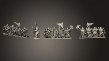 Military figurines onmioji warriors of disease w 6 3d model