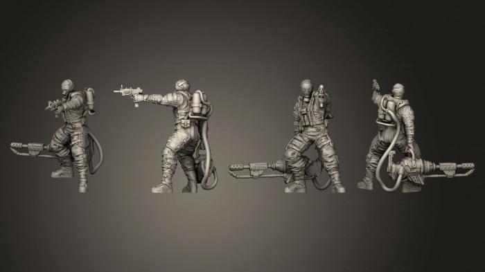 Military figurines (Operative Alekseev, STKW_10621) 3D models for cnc