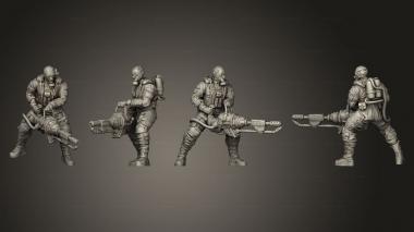 Military figurines Operative Balakin 3d model