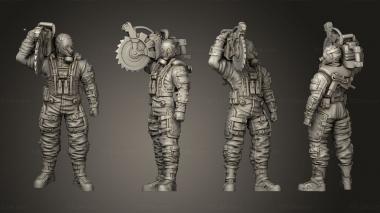 Military figurines Operative Federov 3d model