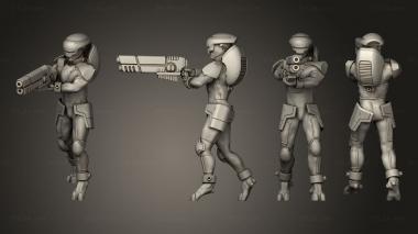 Military figurines Operator Malea 1 3d model