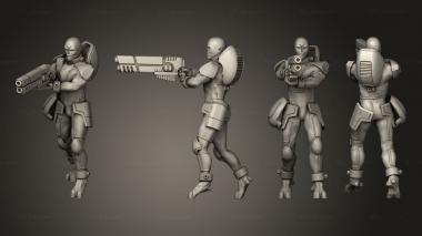 Military figurines Operator Maleb 1 3d model