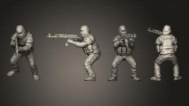 Military figurines Opfor infantry 01 3d model