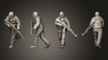 Military figurines Opfor infantry 02 3d model