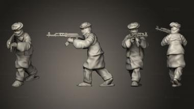 Military figurines Opfor infantry 03 3d model