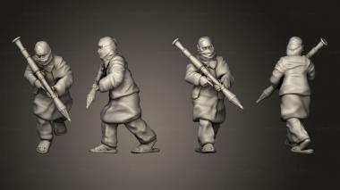Military figurines Opfor infantry 04 3d model