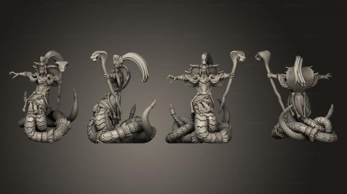 Military figurines (Ophidian High Priest, STKW_10640) 3D models for cnc