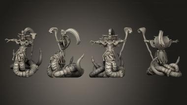 Military figurines Ophidian High Priest 3d model