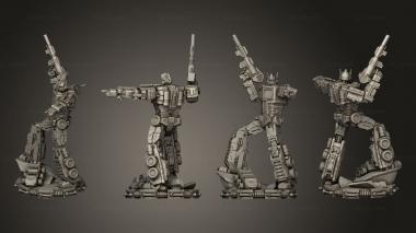 Military figurines Optimus Prime full cut 3d model