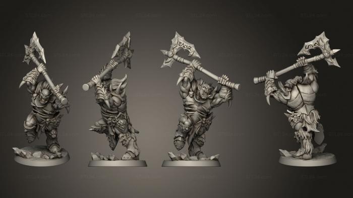 Military figurines (Orc A, STKW_10649) 3D models for cnc