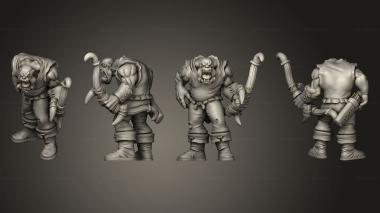 Military figurines Orc archers Bow 2 3d model