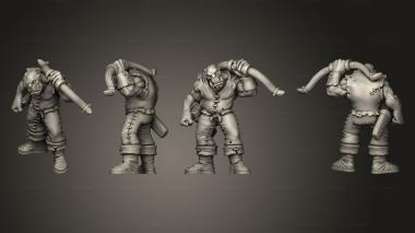 Military figurines Orc archers Bow 3 3d model