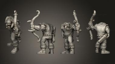 Military figurines Orc archers Regimented 01 2 3d model