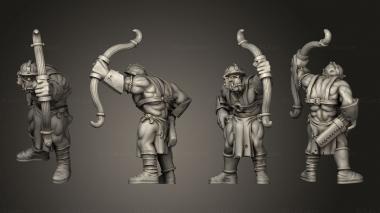 Military figurines Orc archers Regimented 1 3d model