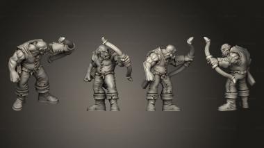 Military figurines Orc archers Regimented 3 3d model