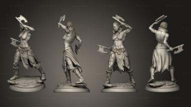 Military figurines Orc assassin 01 3d model