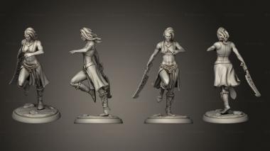 Military figurines Orc assassin 03 3d model
