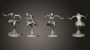 Military figurines Orc assassin 05 3d model