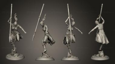 Military figurines Orc assassin 07 3d model