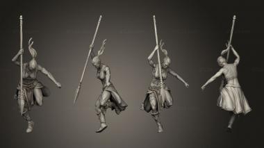 Military figurines Orc assassin 08 3d model