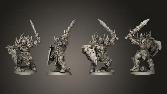 Military figurines (Orc B, STKW_10668) 3D models for cnc