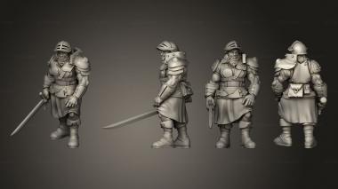 Military figurines Orc Barbarian 02 3d model