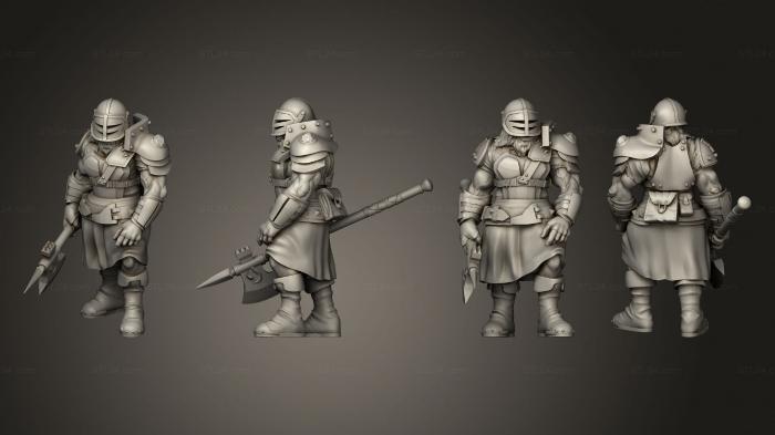 Military figurines (Orc Barbarian 03, STKW_10671) 3D models for cnc