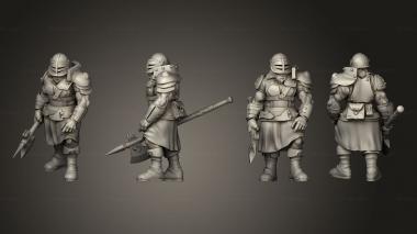 Military figurines Orc Barbarian 03 3d model
