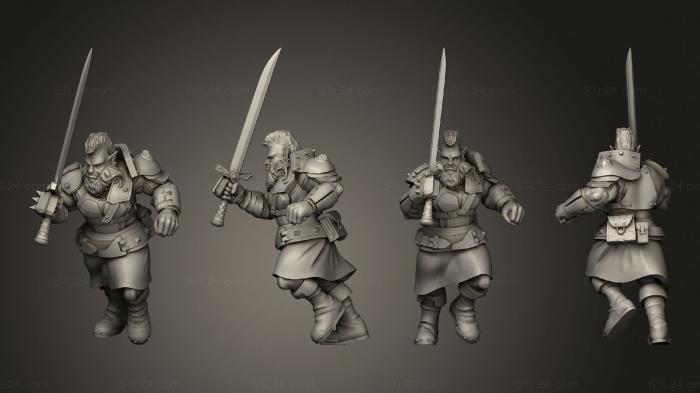 Military figurines (Orc Barbarian 06, STKW_10674) 3D models for cnc