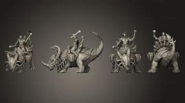 Military figurines Orc beast 3d model
