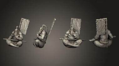 Military figurines Orc Blade Master Meditating 23 3d model