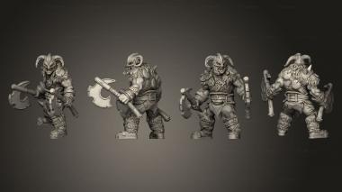 Military figurines ORC CHIEF 3d model