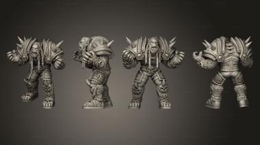 Military figurines ORC Deathbringer Shouting 3d model