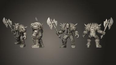 Military figurines Orc Deathbringer 3d model