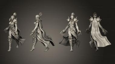 Military figurines Orc Female Claws 3d model