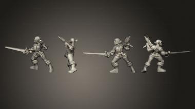 Military figurines Orc Female Duellist 3d model