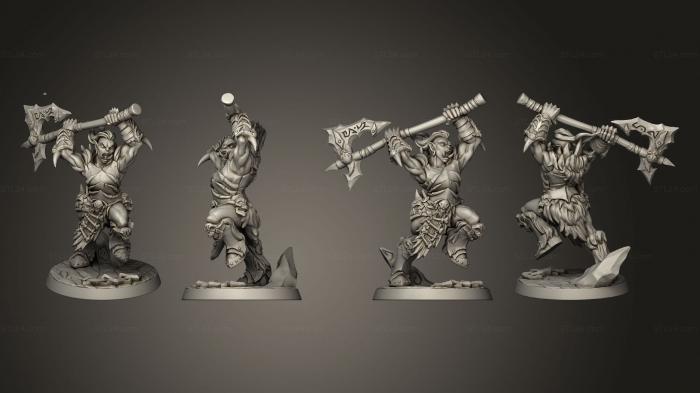 Military figurines (Orc H, STKW_10699) 3D models for cnc