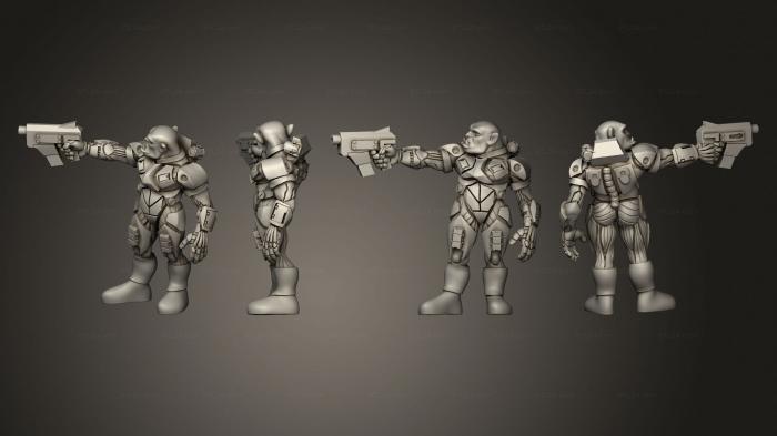 Military figurines (Orc Male Cyborc, STKW_10700) 3D models for cnc