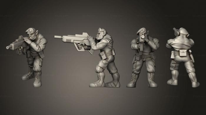 Military figurines (Orc Male Soldier, STKW_10702) 3D models for cnc