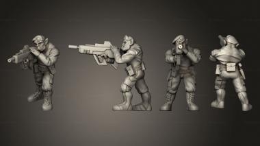 Military figurines Orc Male Soldier 3d model
