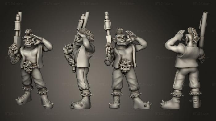 Military figurines (Orc Male Spike Ganger, STKW_10703) 3D models for cnc