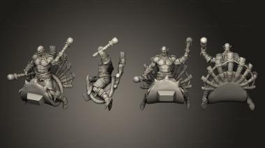 Military figurines Orc rider 3d model