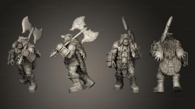 Military figurines Orc Warg Tamer 3d model