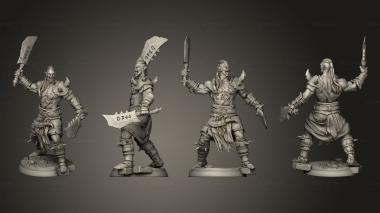 Military figurines orc warrior 1 3d model