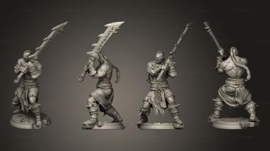 Military figurines orc warrior 3 3d model