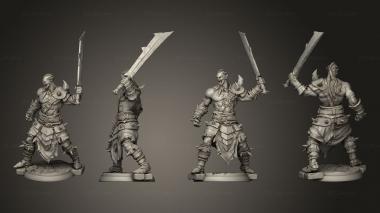 Military figurines orc warrior 4 3d model