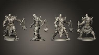 Military figurines orc warrior 5 3d model